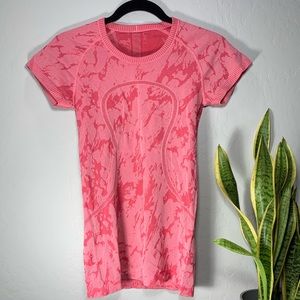 Lululemon Pink Swiftly Short Sleeve Top